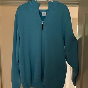 Blue Half-Zip Hoodie